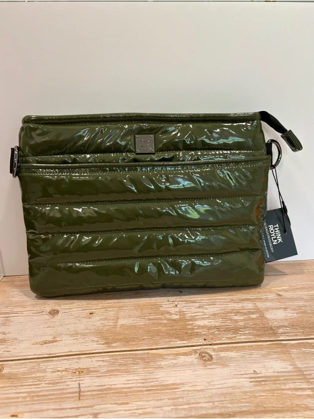THINK ROYLN Olive Green Quilted Bum Bag Crossbody
